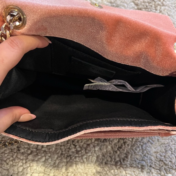 Zara Pink Velvet Purse - Picture 4 of 8